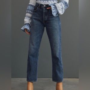 AGOLDE 90s Pinch Waist High Rise Straight Leg Button Fly Organic Cotton Size 29